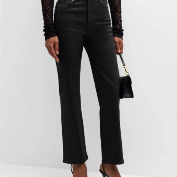 Frame Le Sylvie, Slender Straight, coated black jeans, size 30 *pre-owne… - Picture 1 of 6